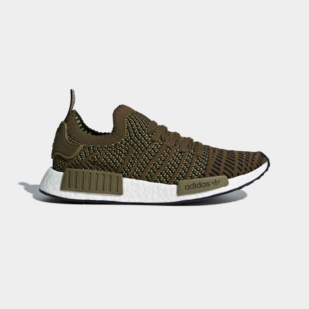 Adidas NMD_R1 STLT Primeknit Női Originals Cipő - Zöld [D44928]